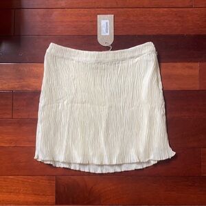 Meshki Bridget Plisse Mini Skirt SMALL NWT